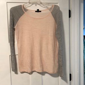 Baby pink and gray sweater